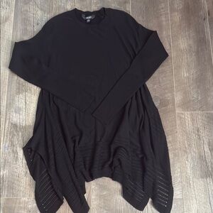 Simply Vera Vera Wang Black Asymmetrical Sweater